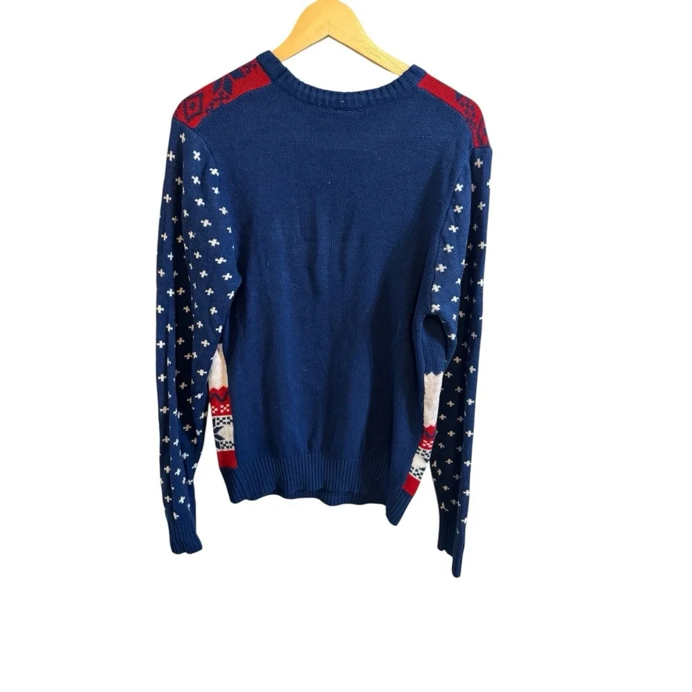 Y2K Star Wars Grogu Sweater  "Galaxy's Greetings" Mandalorian Ugly Christmas Lg‎ - Picture 4 of 6